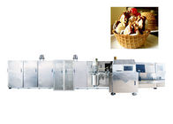 Dây chuyền sản xuất đường lăn con lăn linh hoạt, Máy làm bánh wafer tự động bằng vật liệu thép không gỉ