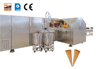 Dây chuyền sản xuất hình nón đường cán tự động Kem làm bánh quế công nghiệp