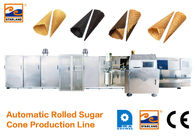 Dây chuyền sản xuất đường Cone tự động được chứng nhận CE với lò sưởi nhanh lên lò nướng, 63 tấm nướng Ice Cream Cone Productio