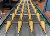 Máy làm kem bánh quế dạng lăn 10kg / giờ