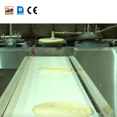 Dây chuyền sản xuất giỏ bánh quế PLC Máy làm bánh quy wafer thương mại
