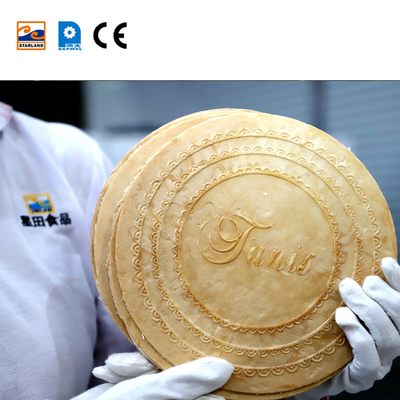 Dây chuyền sản xuất giỏ bánh quế PLC Máy làm bánh quy wafer thương mại