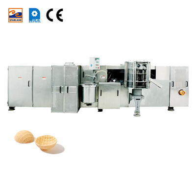 Máy chế tạo Waffle tự động bằng thép không gỉ tùy chỉnh với bộ điều khiển PLC