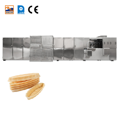 PLC Control Monaka Thiết bị sản xuất wafer Stainless Steel Output After Service bao gồm