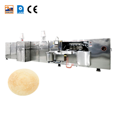 Máy sản xuất dây chuyền sản xuất Obleas Wafer tự động bằng thép không gỉ với màn hình nhiệt độ kỹ thuật số