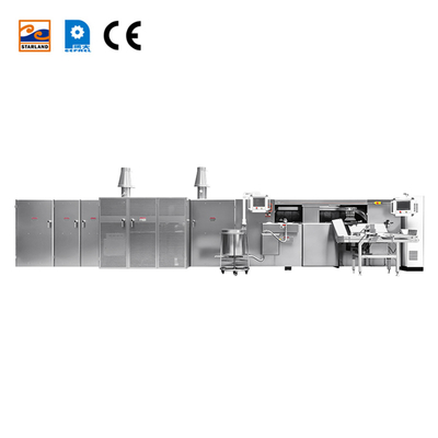 PLC điều khiển Deluxe Waffle Roll dây chuyền sản xuất hoàn toàn tự động