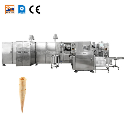 Nhà máy trực tiếp hoàn toàn tự động Barquillo Cone Baker bánh quy máy làm