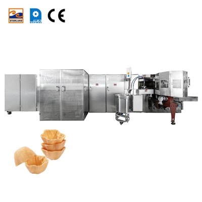 Máy giỏ waffle tự động có thể tùy biến với hệ thống điều khiển PLC tiên tiến