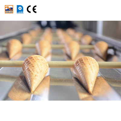 Dòng sản xuất cuộn Waffle tự động Sự lựa chọn hoàn hảo cho sản xuất đồ ăn nhẹ khối lượng