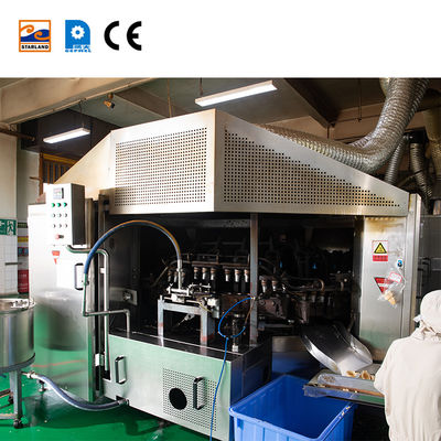 Máy làm bánh ốc quế thiết kế kết cấu thép không gỉ Máy làm bánh ốc quế tự động