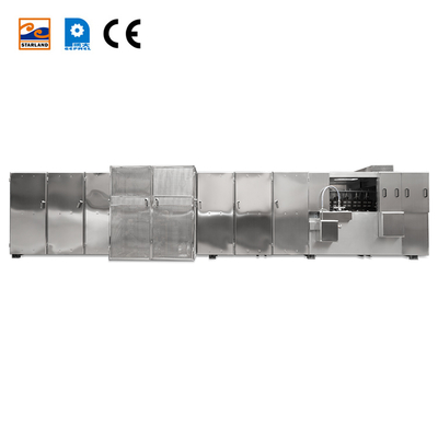 Dây chuyền sản xuất bánh quy wafer tùy chỉnh với Hệ thống điều khiển PLC và Hỗ trợ kỹ thuật video sau dịch vụ