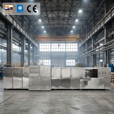 Dây chuyền sản xuất bánh wafer Monaka bằng thép không gỉ bao gồm giải pháp kiểm soát nhiệt độ hiển thị kỹ thuật số để làm bánh quy wafer