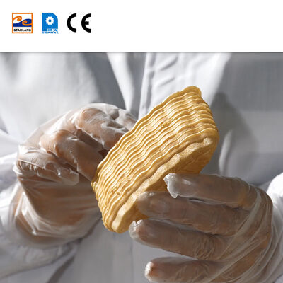 Dây chuyền sản xuất bánh wafer Monaka bằng thép không gỉ bao gồm giải pháp kiểm soát nhiệt độ hiển thị kỹ thuật số để làm bánh quy wafer