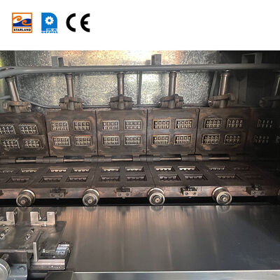 Dây chuyền sản xuất bánh wafer Monaka bằng thép không gỉ bao gồm giải pháp kiểm soát nhiệt độ hiển thị kỹ thuật số để làm bánh quy wafer