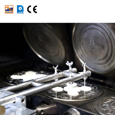 Máy làm bánh wafer bằng thép không gỉ Thiết bị công nghiệp để sản xuất bánh wafer giòn trong ngành chế biến thực phẩm
