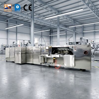 1.5kw Motor Chính Thông số kỹ thuật Dây chuyền sản xuất bánh quy wafer Chất liệu thép không gỉ Được trang bị hỗ trợ kỹ thuật video
