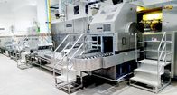 Máy sản xuất bánh quế kem thương mại hoàn toàn tự động gồm 71 đĩa nướng (dài 9m)