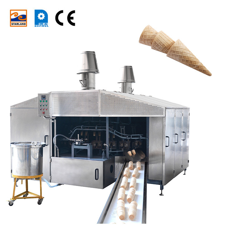1.0HP 28 tấm Wafer Cone dây chuyền sản xuất bánh nướng thiết bị cho Wafer Cone làm