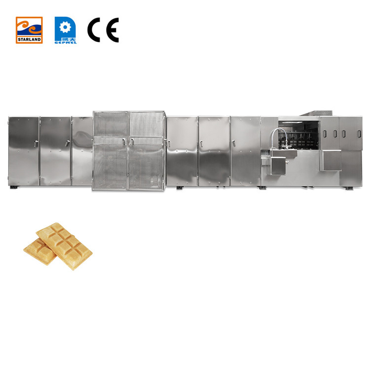 Máy sản xuất đồ ăn nhẹ Monaka tự động được điều khiển bởi PLC với 55 đĩa nướng