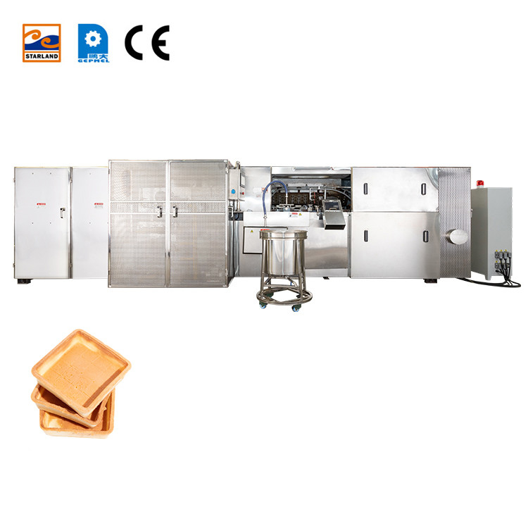 Thép không gỉ dây chuyền sản xuất vỏ Tart hoàn toàn tự động với điều khiển nhiệt độ hiển thị kỹ thuật số