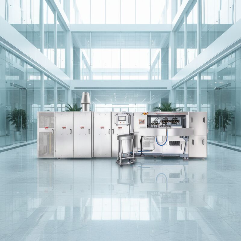 Máy nón wafer tự động được làm từ thép không gỉ hoàn hảo cho việc sản xuất liên tục các nón wafer giòn ngon