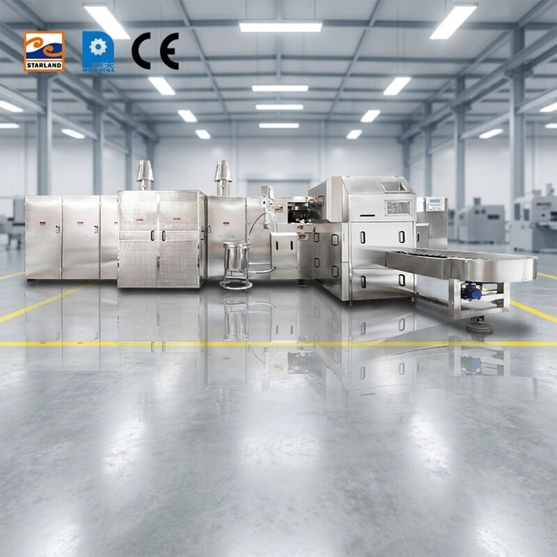 Máy nướng bánh quy được phát triển để sản xuất nón đường đảm bảo sản lượng cao và kết cấu bánh quy nhất quán