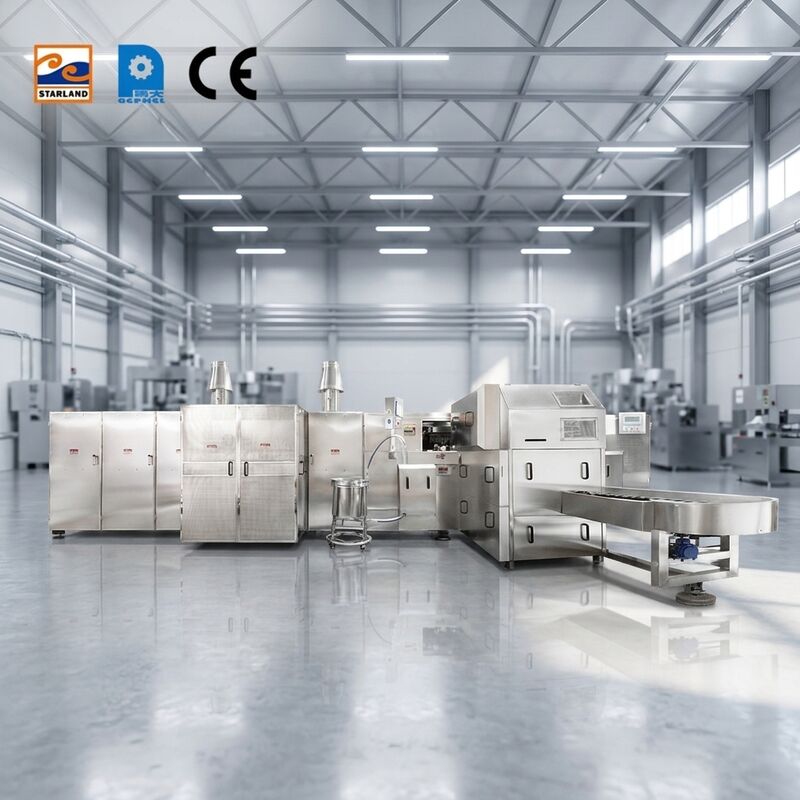 Sản xuất của máy cuộn giòn kem điện áp 220V380V Hoạt động với yêu cầu bảo trì tối thiểu