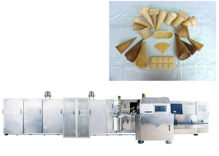 Dây chuyền sản xuất nón kem hiệu suất cao với 9 - 10 tiêu thụ khí / giờ