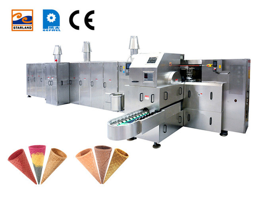 Máy làm bánh quy kem ốc quế hoàn toàn tự động 101 tấm nướng