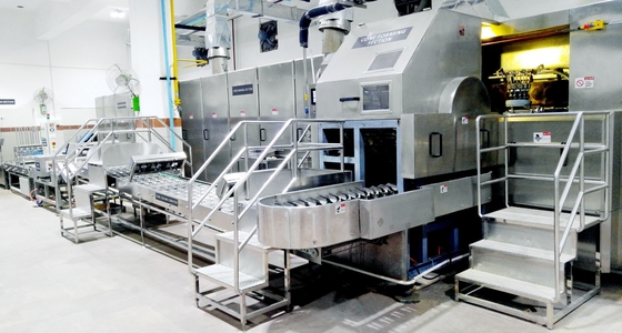 Dây chuyền sản xuất nón bằng thép không gỉ Băng chuyền làm việc tốc độ cao 380V