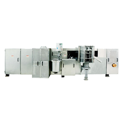 Thiết bị hình nón bánh quế tự động đường phố ẩm thực được đồng bộ hóa cơ học