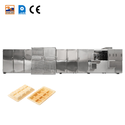 Đường dây sản xuất wafer Monaka tùy chỉnh với động cơ chính 2.0hp và hệ thống điều khiển PLC