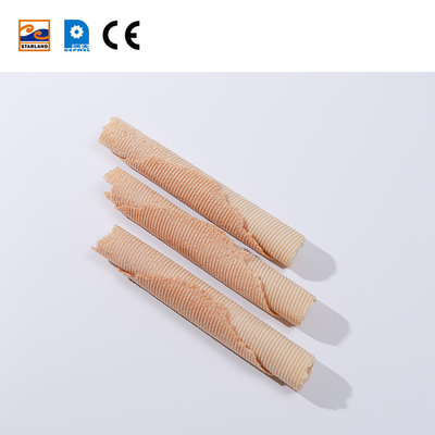 Đường dây sản xuất cuộn trứng được điều khiển bởi PLC 1.5KW Cuộn Waffle tự động cho máy nướng