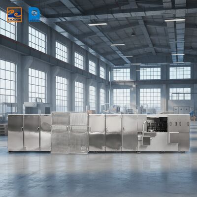 Stainless Steel Monaka Wafer sản xuất dây chuyền chạy bằng khí và video hỗ trợ kỹ thuật cung cấp sản xuất nhất quán