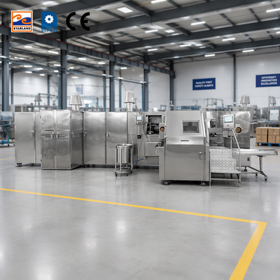 Chế độ hoạt động tự động Đường dây sản xuất nón Barquillo tự động Để hoạt động trơn tru