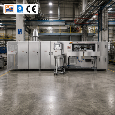 Thiết bị sản xuất nón wafer tự động bao gồm màn hình kỹ thuật số điều khiển nhiệt độ để duy trì điều kiện sản xuất ổn định