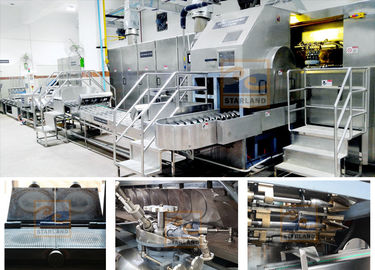 Dây chuyền sản xuất vỏ bánh tart 6000 nón / H Máy làm bánh Wafer Oblaten