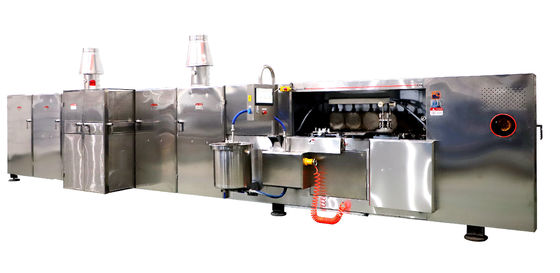 Dây chuyền sản xuất rổ wafer ép hoàn toàn tự động siêu bền gồm 71 tấm nướng (dài 9m)