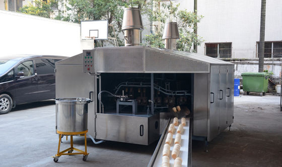 Nhà hàng 10000 chiếc / giờ Máy làm bánh Waffle Cone Điện Kem Cone