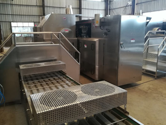 Dây chuyền sản xuất bánh quế tròn nhỏ bằng điện cho kem